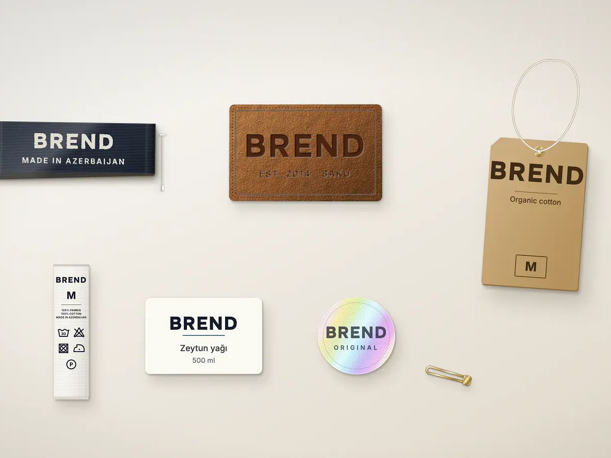 Custom label cost examples: woven labels, hang tags and stickers